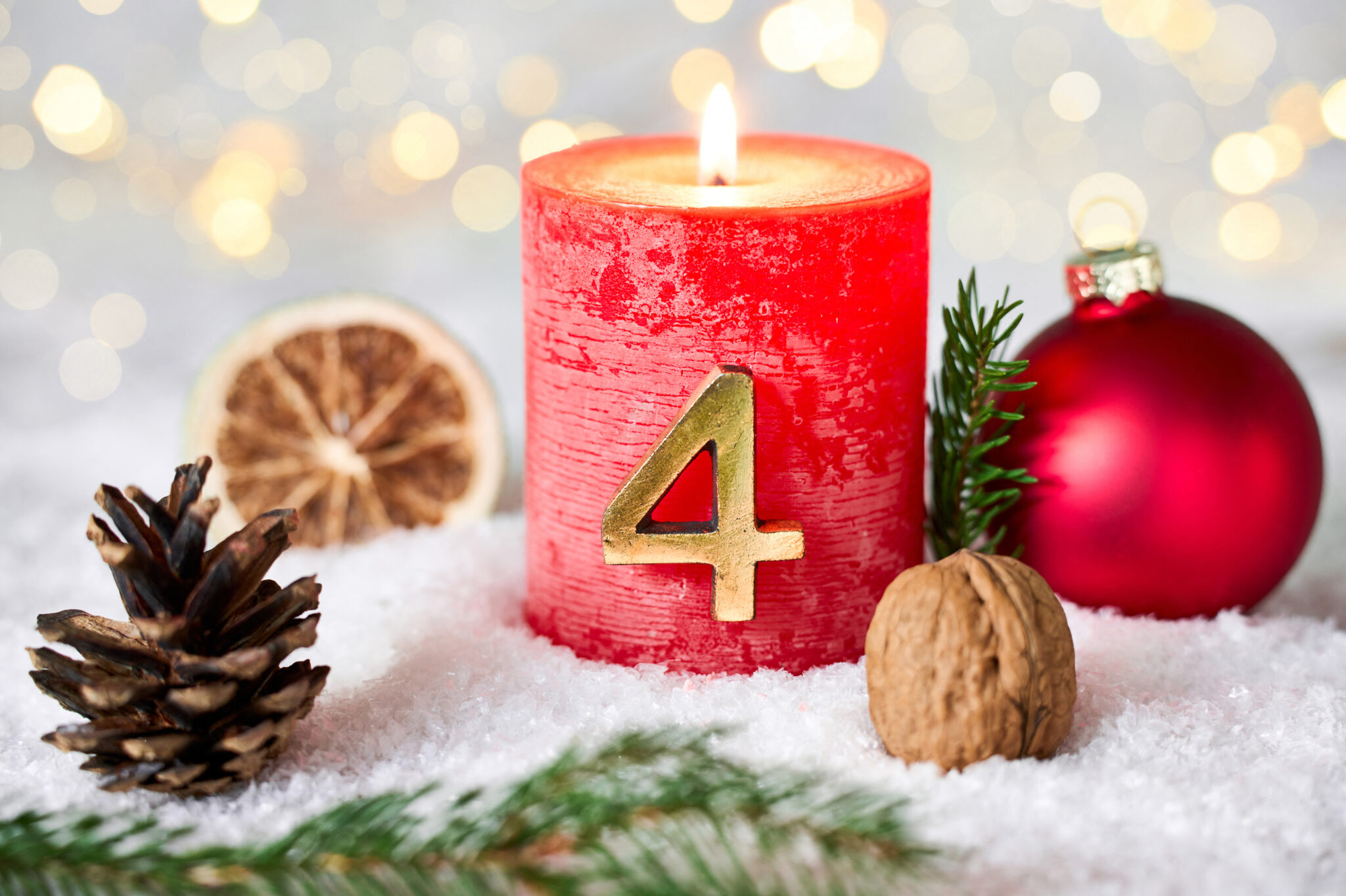 4. advent kerze 2