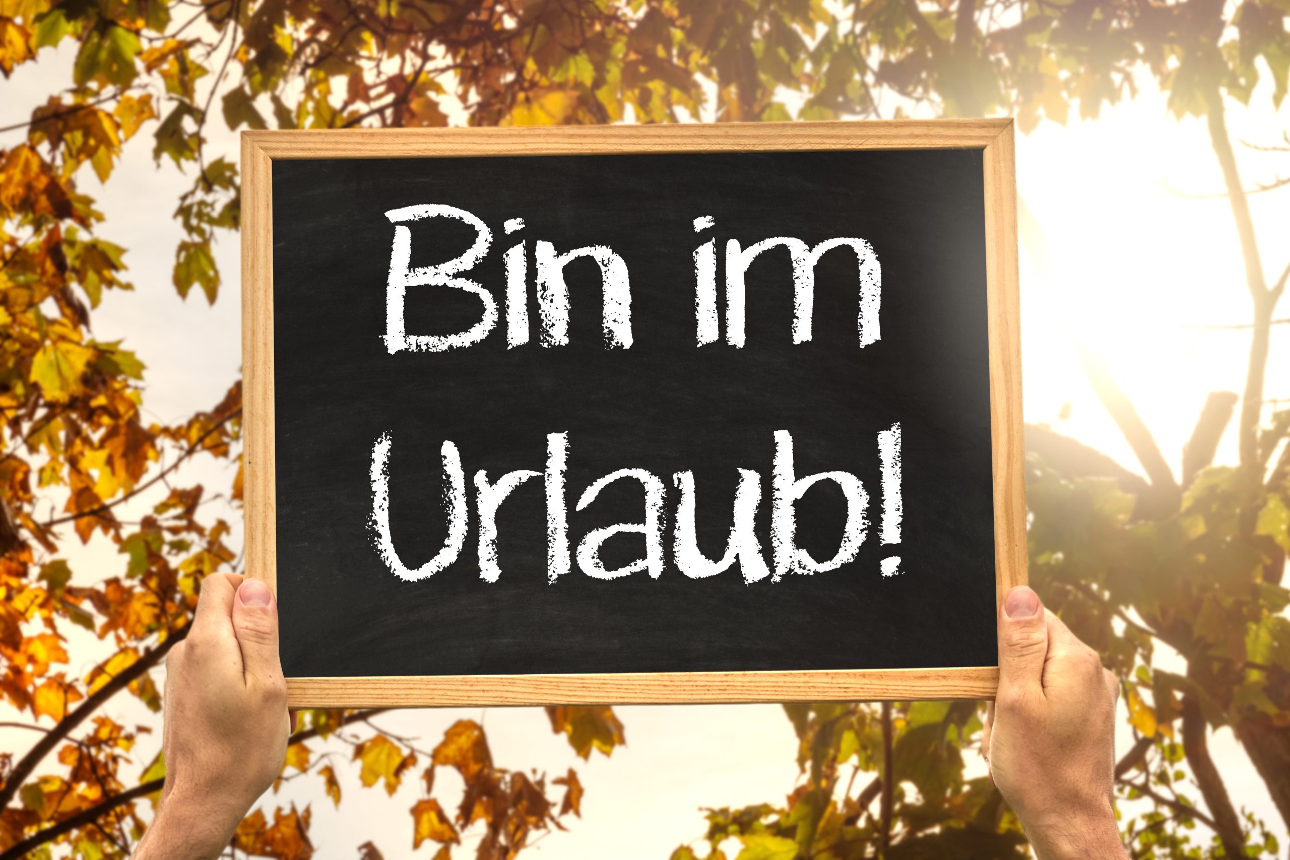 bin im urlaub