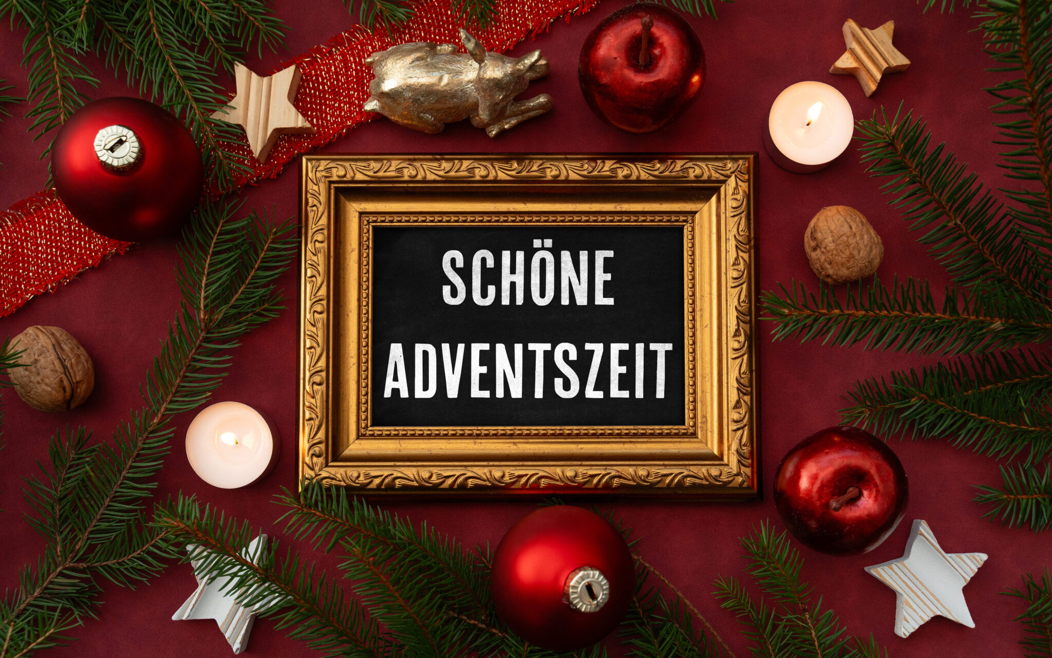 schoene adventszeit gruss in rot 4