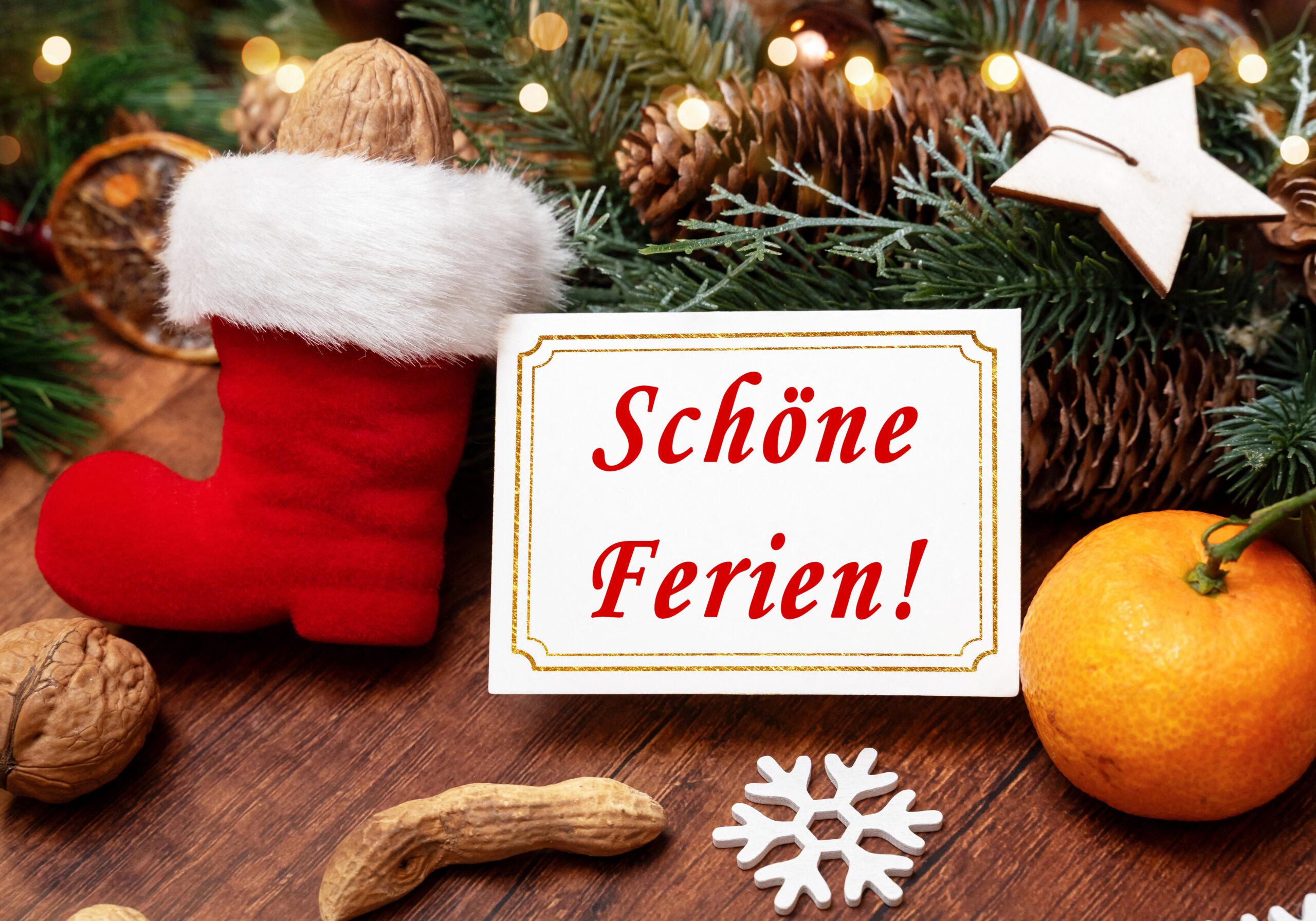 FERIEN BILDER SCHÖNE FERIEN – FESTLICHES FERIENBILD ZU WEIHNACHTEN schöne ferien – festliches ferienbild zu weihnachten