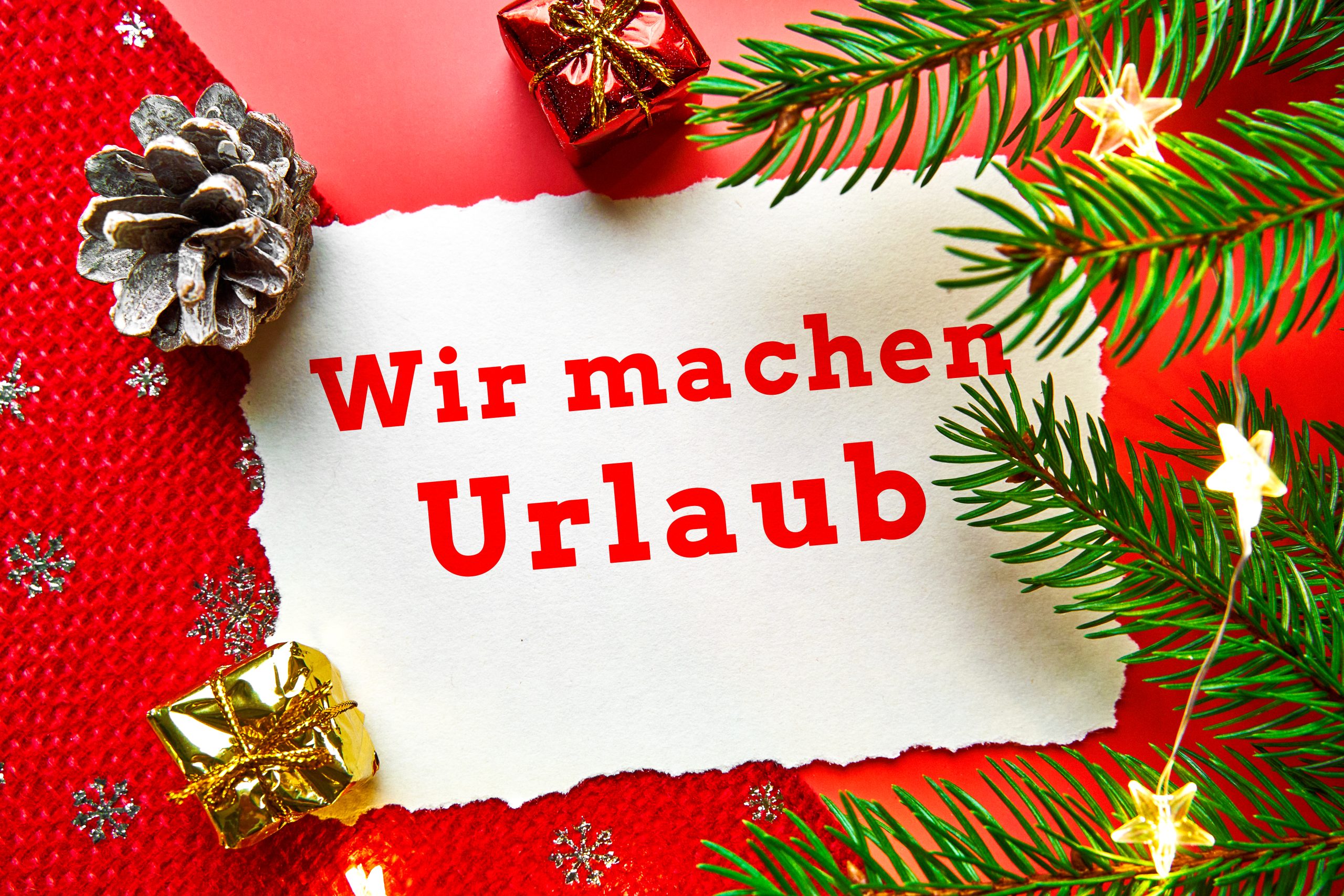 wir machen urlaub, weihnachten