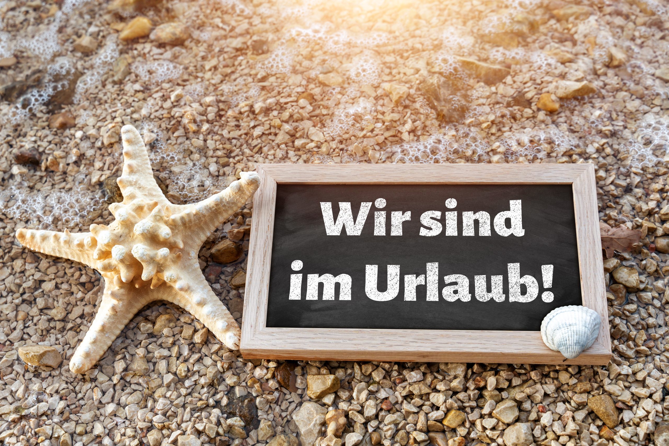 wir sind im urlaub