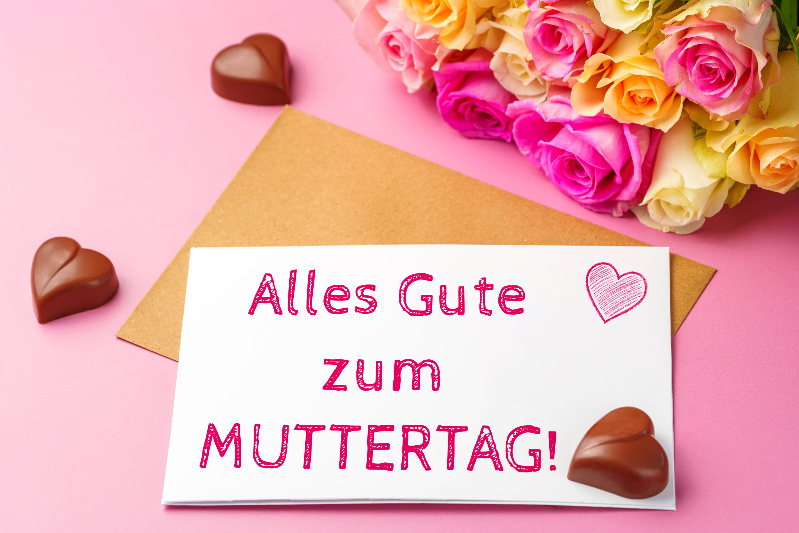 MUTTERTAG BILDER alles gute zum muttertag pink rosen scaled