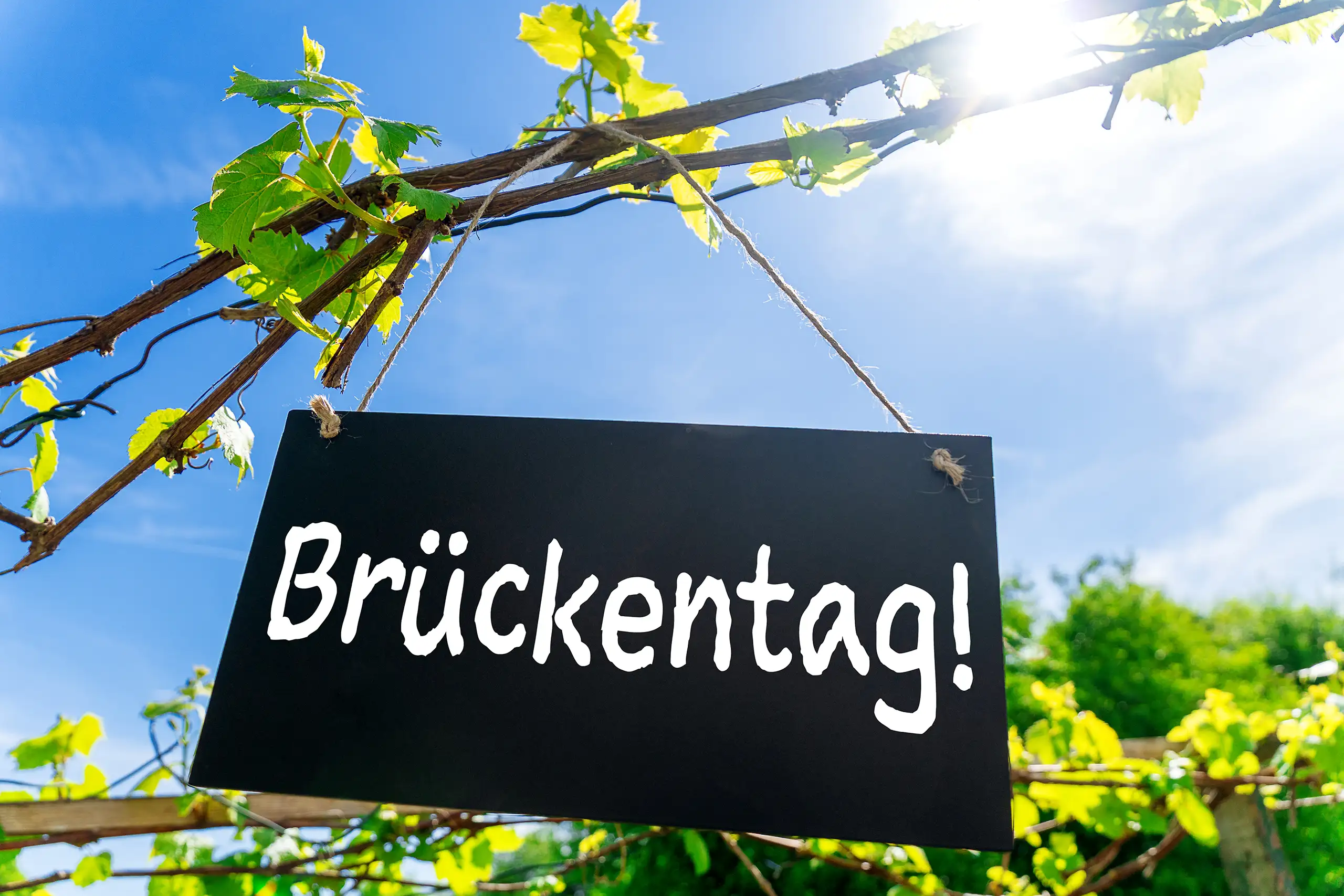 brueckentag schild sonne bilder