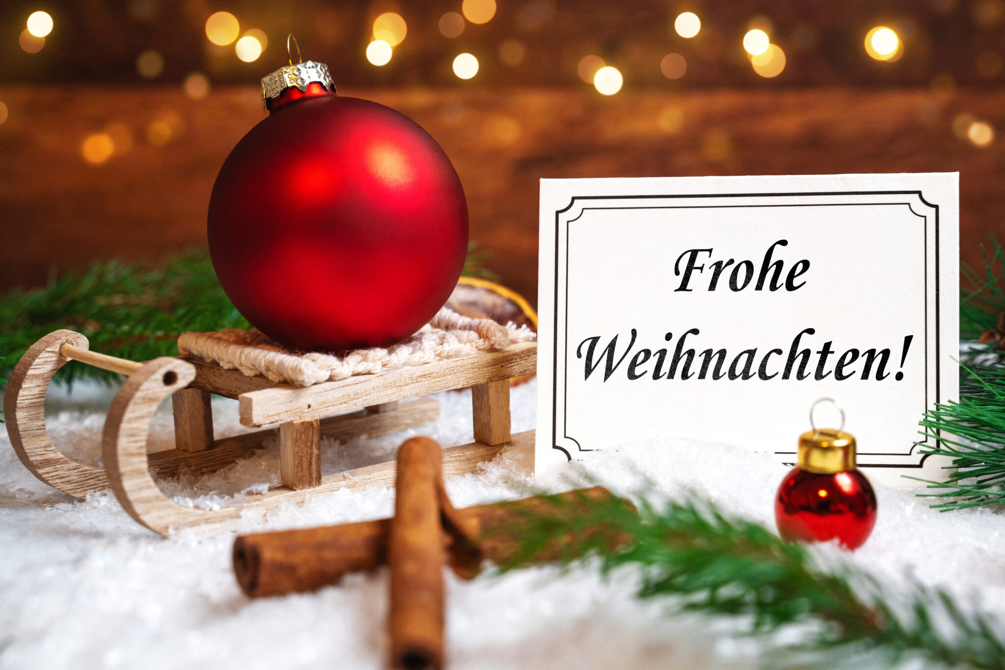frohe weihnachten schlitten