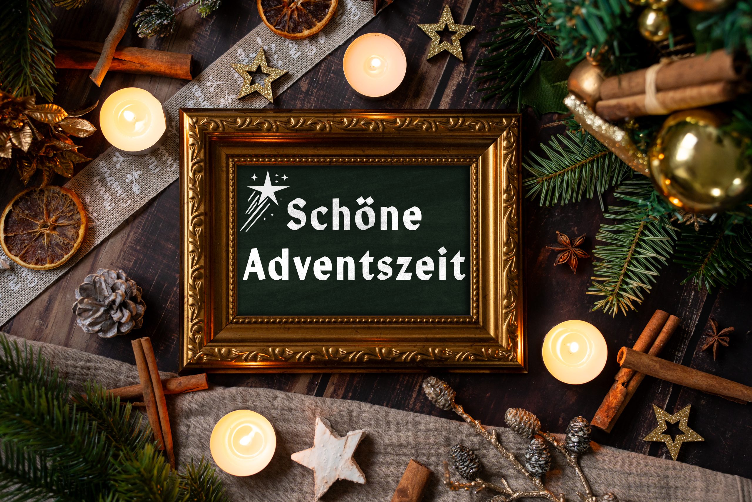 festlicher gruß schöne adventszeit