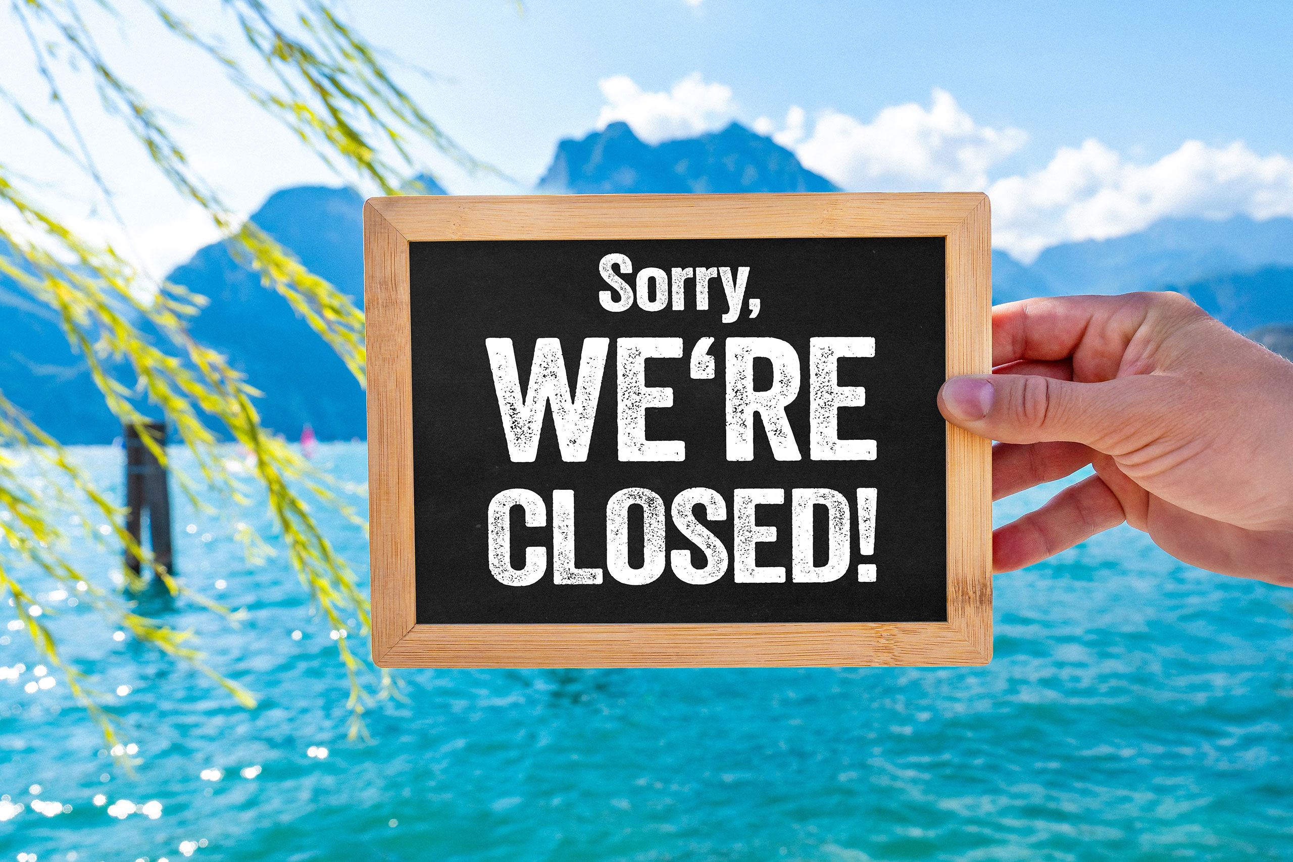 sorry we re closed bilder