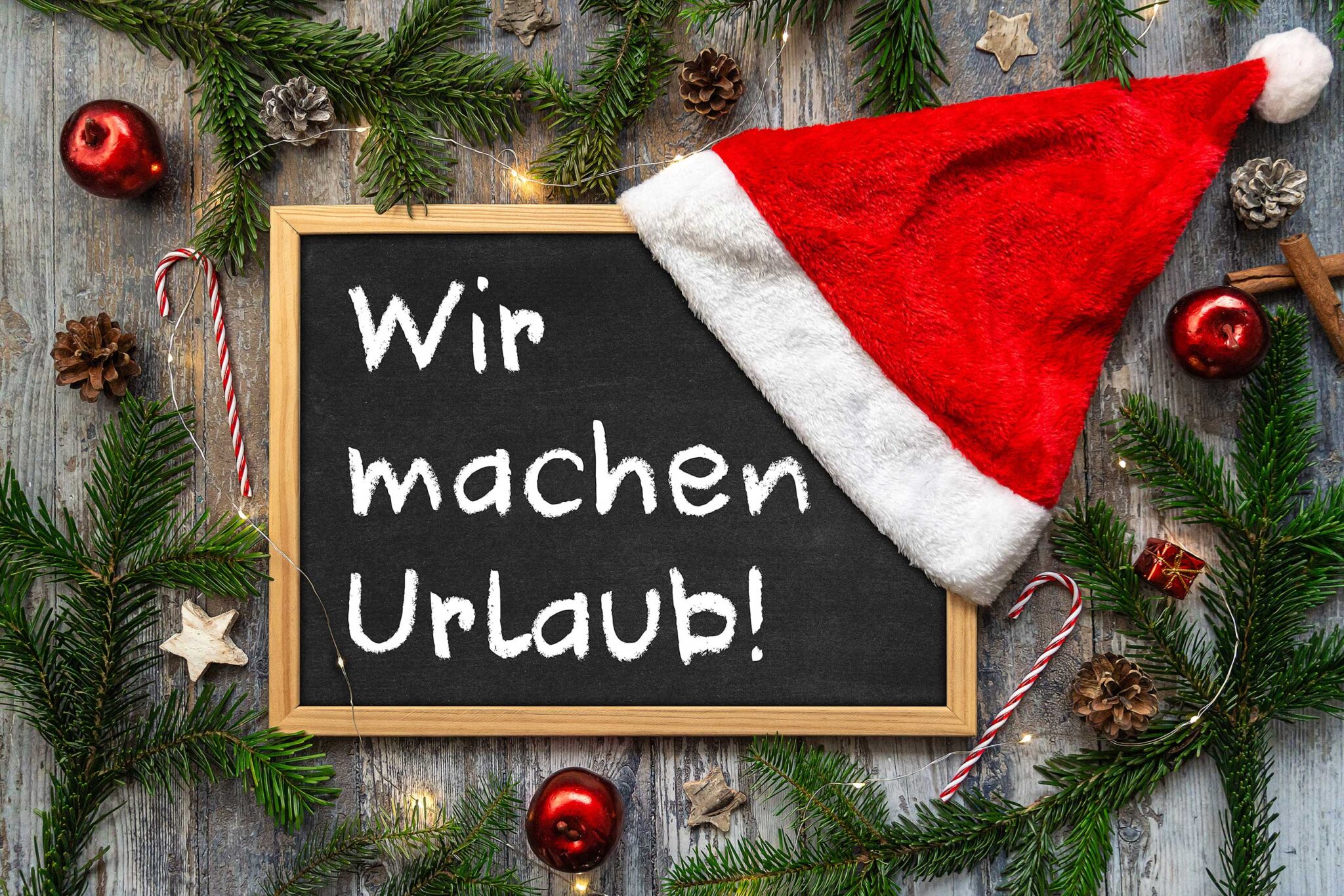 wir machen urlaub weihnachtszeit bilder