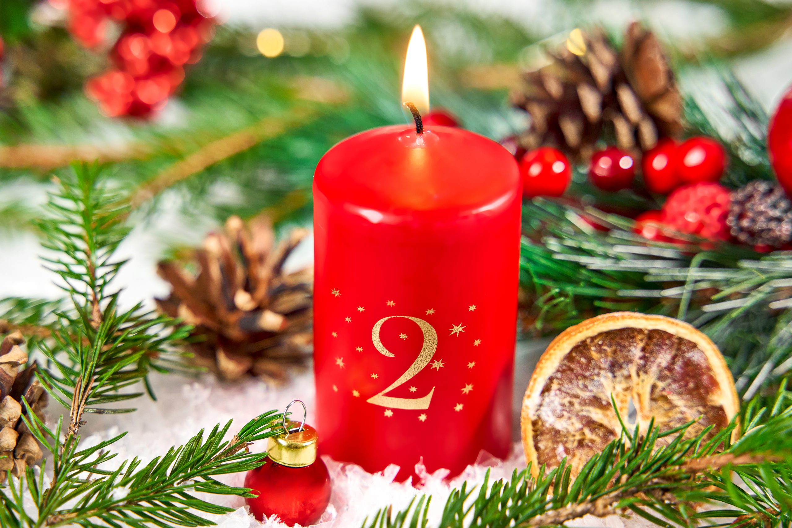 2 advent adventskerze